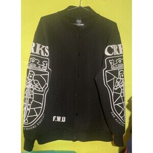 Crooks & Castles Men's Knit Baseball Jacket - Cardinal XL